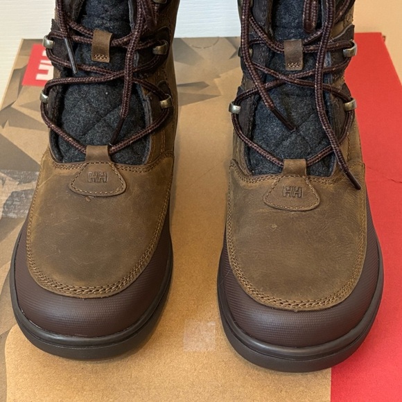 Helly Hansen Garibaldi VL Snow Boots Waterproof Nubuck Leather Faux Fur Women 8 - Picture 3 of 14